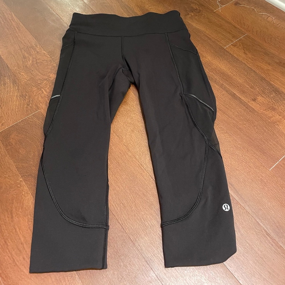 lululemon cropped mesh legging size 4